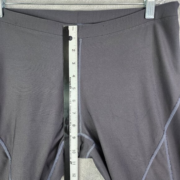Women's Nike Fit Dry Grey Athletic Capris Leggings Breathable Mesh Size M (8-10) - Picture 7 of 10